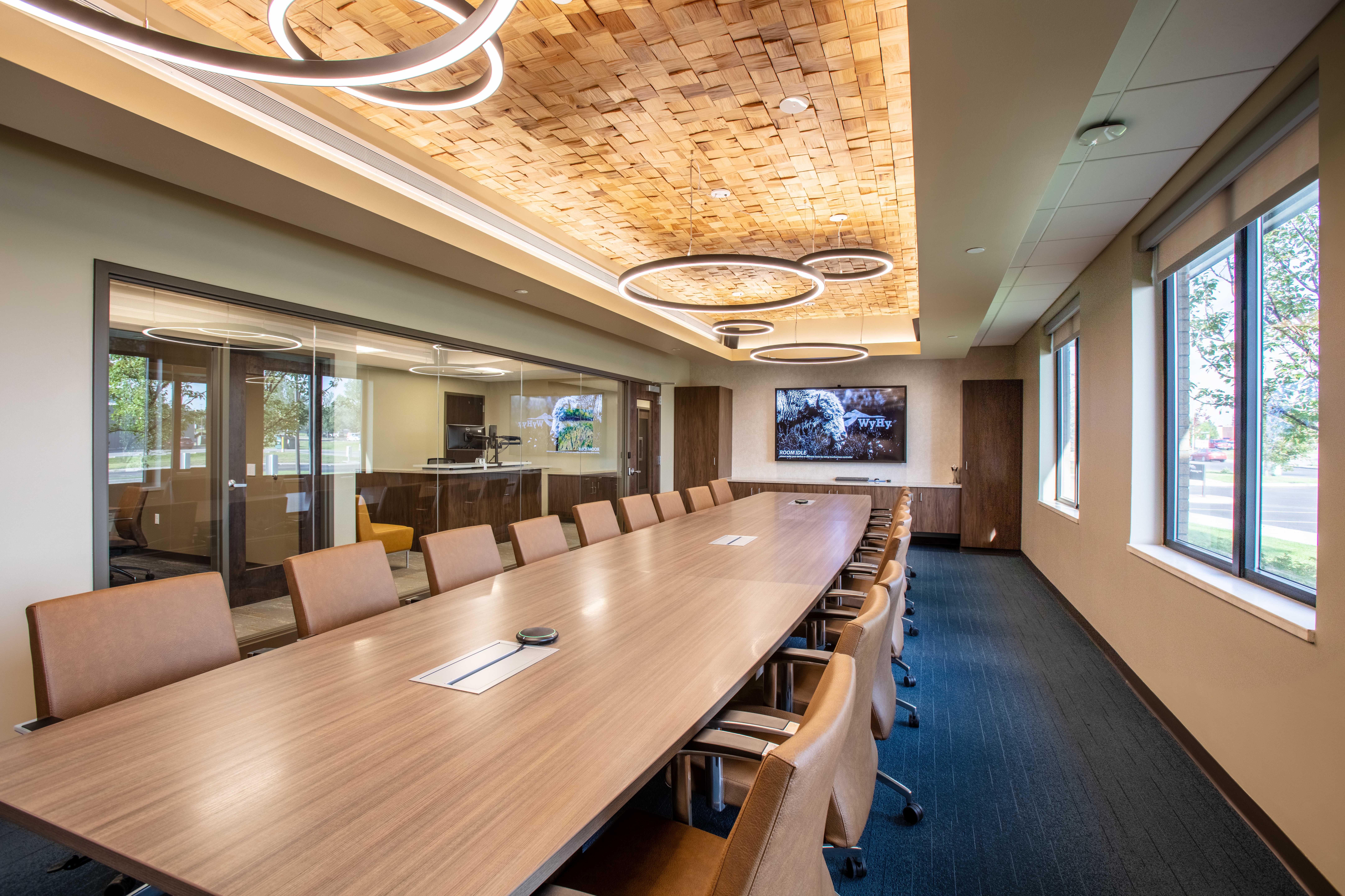 Modern board room technology in a credit union